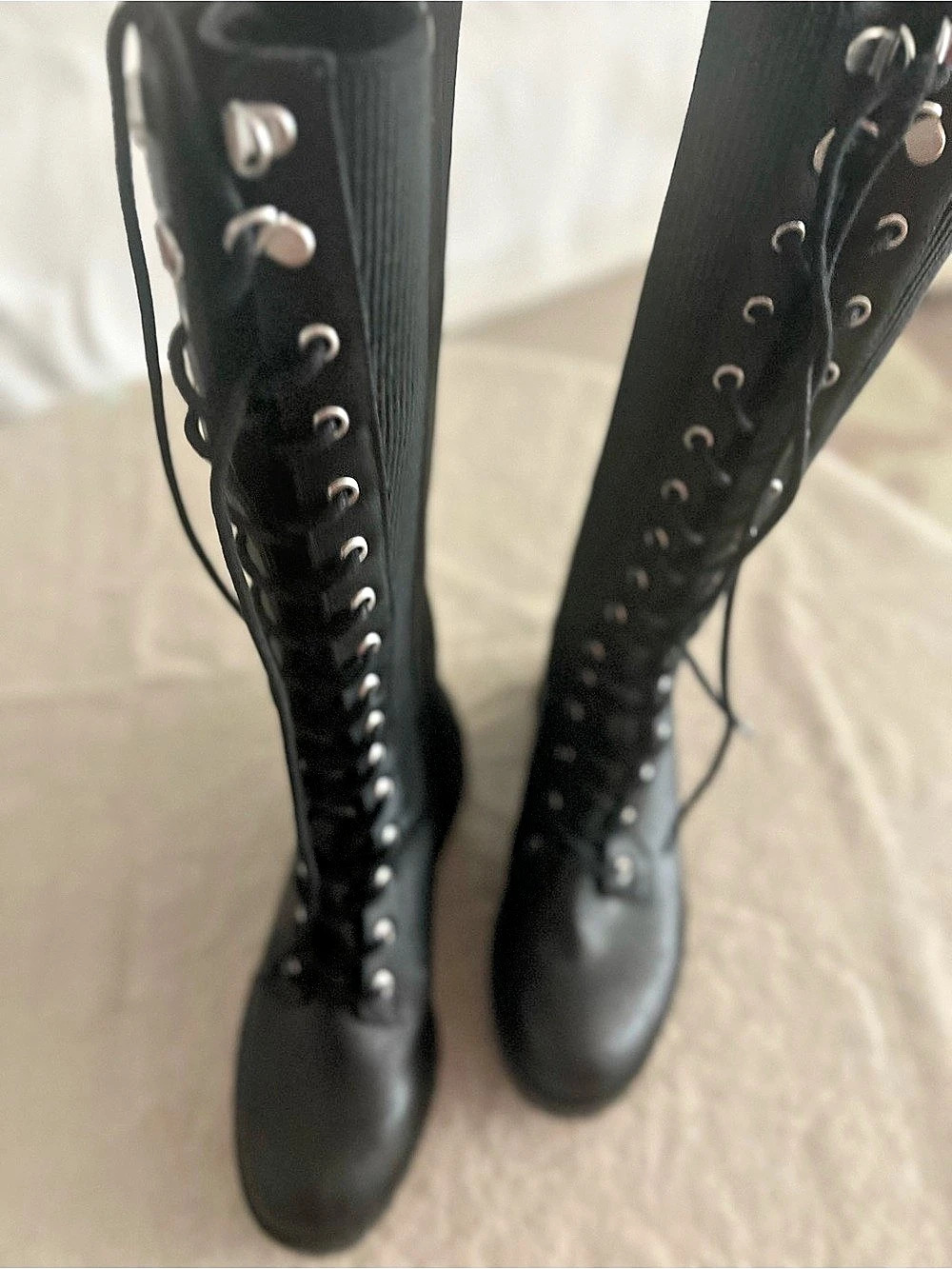 Dr. Martens Black Lace-Up Combat Boots - Picture 4 of 6